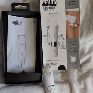 Braun White Mini Trimmer Kit for Women